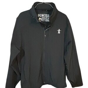Powder River Outfitters Black Jacket with Hidden Hood in collar size XL